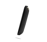 kwoifioy Astuccio portapenne in pelle PU con fascia elastica regolabile per quaderni, raccoglitori, cartelle, libri, organizer per matite in pelle PU, Nero