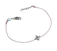 kwoifioy Catena con strass a stella a quattro punte con chiusura sicura per pelli sensibili, accessori impilabili, versatili braccialetti impilabili, Misura unica, come descritto