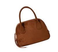 kwoifioy Elegante borsa da bowling staccabile con multi-tasche leggera in camoscio borsa per ufficio viaggi e uso casual delicata borsa a tracolla quotidiana