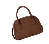 kwoifioy Elegante borsa da bowling staccabile con multi-tasche leggera in camoscio borsa per ufficio viaggi e uso casual delicata borsa a tracolla quotidiana