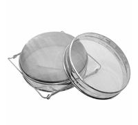 kwoifioy Filtro per miele in acciaio inossidabile 304 per uso alimentare, design a doppio strato, adatto per rimozione e purificazione efficienti delle cere, lavabile in lavastoviglie