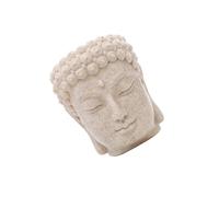 kwoifioy Fioriera in resina a forma di testa di Buddha, contenitore per piante piccole per interni ed esterni, decorazione da giardino e piante grasse, vaso artistico