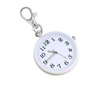 kwoifioy Portachiavi antiurto Orologio digitale con cristallo resistente ai graffi per anziani amichevole strumento di gestione del tempo leggero stile unisex portachiavi orologio da tasca con grande