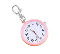 kwoifioy Portachiavi antiurto Orologio digitale con cristallo resistente ai graffi per anziani amichevole strumento di gestione del tempo leggero stile unisex portachiavi orologio da tasca con grande