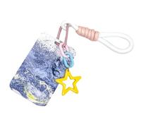 kwoifioy Portafoglio dimagrante in ABS ad alta resistenza con coperchio scorrevole liscio per il trasporto quotidiano Multi Card Slot Protector, Blu