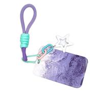kwoifioy Portafoglio dimagrante in ABS ad alta resistenza con coperchio scorrevole liscio per il trasporto quotidiano Multi Card Slot Protector, Viola