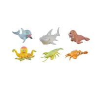 kwoifioy Realistico modello animale balena 6 pollici puntelli di biologia marina modelli di creature marine per mostre scientifiche e aule figurine animali per bambini