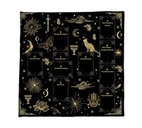 kwoifioy Velvets Divinazione Mat Notte Tema Panno Tarocchi Lettura Tessuto Velluti Texture Tappetino Da Tavolo Da Gioco Adatto Per Tarocchi Esoterica Tavolo Copertura