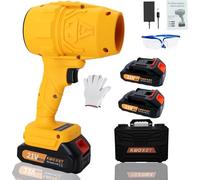 Kwoxet Mini Soffiatore a Batteria con Turbo, 576km/h, 2x21V 3000mAh