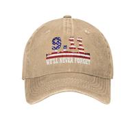 KWQDOZF 911 Non dimenticheremo mai Il Giorno della Memoria Nazionale, Berretto da Baseball Vintage in Denim, Unisex per Adulti
