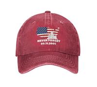 KWQDOZF 911 Non dimenticheremo mai Il Giorno della Memoria Nazionale, Berretto da Baseball Vintage in Denim, Unisex per Adulti