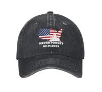 KWQDOZF 911 Non dimenticheremo mai Il Giorno della Memoria Nazionale, Berretto da Baseball Vintage in Denim, Unisex per Adulti
