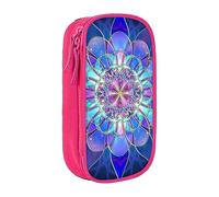 KWQDOZF Astuccio rettangolare con motivo floreale Astuccio per matite di grande capacità Astuccio per penne Astuccio per trucchi per ragazze Ragazzi Adulti Scuola Ufficio e viaggi