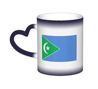 KWQDOZF Bandiera di Galmudug (2009-2010) Tazza Tazza in ceramica sensibile al calore che cambia colore Tazza isolata Novità Tazze da viaggio uniche Tazze per la casa 11 OZ