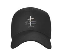 KWQDOZF Berretto da Baseball con Croce di Gesù di Fede Cristiana Religiosa per Uomo Donna Cappello da Camionista Classico Regolabile per papà per attività all'aperto