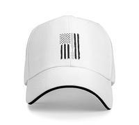 KWQDOZF Berretto da Baseball da Uomo e da Donna con Visiera Regolabile, Stile Sandwich Dad Hat con Linea Sottile in Argento, cappel