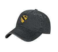 KWQDOZF Berretto da Baseball Patch-B della 1a Divisione di Cavalleria per Uomo e Donna, Cappelli da Camionista in Cotone, Cappello Regolabile per papà