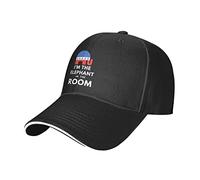 KWQDOZF Berretto da Baseball Regolabile I'm The Elephant in The Room USA Election per Uomo e Donna Cappello da papà a Basso Profilo Nero