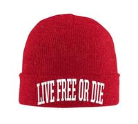 KWQDOZF Berretto Lavorato a Maglia Live Free or Die, Caldi Cappelli Invernali, Berretti con Risvolto, Cappello da Orologio per Uomo