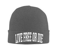 KWQDOZF Berretto Lavorato a Maglia Live Free or Die, Caldi Cappelli Invernali, Berretti con Risvolto, Cappello da Orologio per Uomo