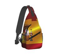 KWQDOZF Borsa a tracolla ultraleggera multiuso antifurto per zaino in spalla per escursioni in bicicletta all'aperto, viaggi, zaino portautensili (bandiera della Spagna)