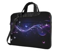 KWQDOZF Borsa per laptop Fantasy Butterflies, Galaxy Laptop Case Sleeve Donna Uomo Messenger Borsa a tracolla Cartelle 15.6 pollici