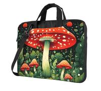 KWQDOZF Borsa per laptop Galaxy Mushroom, custodia per laptop Fairy, borsa a tracolla per donna e uomo, borsa da lavoro, 15,6 pollici