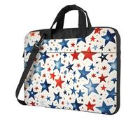 KWQDOZF Borsa per laptop Independence Day, Galaxy Star Laptop Case Sleeve Donna Uomo Messenger Borsa a tracolla Cartelle 15.6 pollici