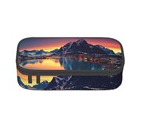 KWQDOZF Borsa per penne per cancelleria con scomparto durevole di grande capacità per le Isole della Norvegia, scatola per matite