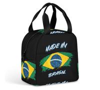 KWQDOZF Borsa porta pranzo brasiliana Made in Brasil, per donne e uomini, isolata, per lavoro, picnic, viaggi