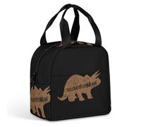 KWQDOZF Borsa porta pranzo con dinosauro Triceratopo, per donne e uomini, contenitore termico per il pranzo, per lavoro, picnic e viaggi