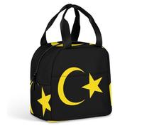 KWQDOZF Borsa porta pranzo con stemma della Libia, per donne e uomini, contenitori porta pranzo isolati, per lavoro, picnic e viaggi