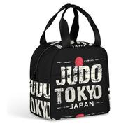 KWQDOZF Borsa porta pranzo Judo Tokyo Japan per donne e uomini, contenitore termico per il pranzo, per lavoro, picnic, viaggi
