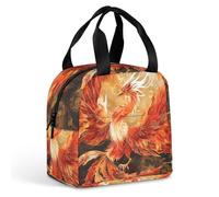 KWQDOZF Borsa porta pranzo Phoenix Rising from Ashes per donne e uomini, contenitore termico per il pranzo, per lavoro, picnic e viaggi
