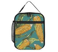 KWQDOZF Borsa porta pranzo portatile a forma di pannocchia di mais fresca, riutilizzabile, a prova di perdite, isolata, per lavoro, spiaggia, picnic