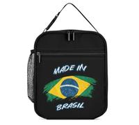 KWQDOZF Borsa porta pranzo portatile brasiliana Made in Brasil, riutilizzabile, a prova di perdite, isolata, per lavoro, spiaggia, picnic