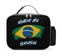 KWQDOZF Borsa porta pranzo portatile brasiliana Made in Brasil, riutilizzabile, isolata, a prova di perdite, per lavoro e picnic.