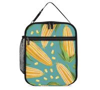 KWQDOZF Borsa porta pranzo portatile con pannocchia e chicchi di mais, riutilizzabile, a prova di perdite, isolata, per lavoro, spiaggia, picnic