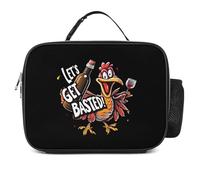 KWQDOZF Borsa porta pranzo portatile isolata a prova di perdite, per il giorno del Ringraziamento, Let's Get Basted, alla moda
