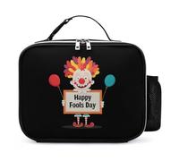 KWQDOZF Borsa porta pranzo portatile per il giorno del pesce d'aprile, contenitore per pranzo isolato riutilizzabile, a prova di perdite, per lavoro e picnic
