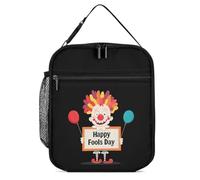 KWQDOZF Borsa porta pranzo portatile per il giorno del pesce d'aprile, riutilizzabile, a prova di perdite, isolata, per lavoro, spiaggia, picnic