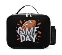 KWQDOZF Borsa porta pranzo portatile per il giorno della partita di football, contenitore per il pranzo isolato riutilizzabile, a prova di perdite, per lavoro e picnic