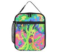 KWQDOZF Borsa porta pranzo portatile Roaring Vegetable Broccoli, riutilizzabile, a prova di perdite, isolata, per lavoro, spiaggia, picnic