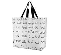 KWQDOZF Borsa riutilizzabile per donna - Borsa della spesa in tessuto, idea regalo per la mamma, compagna di shopping ecologica