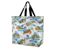 KWQDOZF Borsa riutilizzabile per donna - Borsa della spesa in tessuto, idea regalo per la mamma, compagna di shopping ecologica