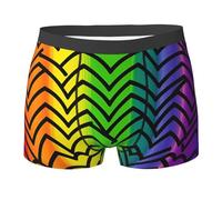 KWQDOZF Boxer da Uomo con Motivo Arcobaleno Gay Pride, Traspiranti, Comodi ed Elasticizzati.