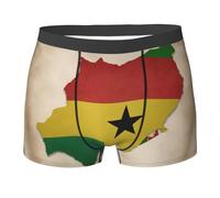 KWQDOZF Boxer da Uomo con Stampa della Mappa della Bandiera di Sao Tome e Principe, Slip Boxer da Uomo, Traspirante e Traspirante