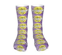 KWQDOZF Calzini divertenti con motivo per il pesce d'aprile, calzini da equipaggio, calze da abito, regali, decorazioni per uomini, donne, adolescenti, viaggi, 16 pollici