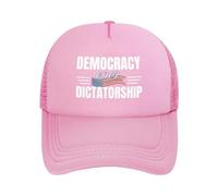 KWQDOZF Cappelli da Baseball con Scritta Democrazia Contro la dittatura e Anti-Idiota