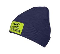 KWQDOZF Cappelli Invernali Non Posso permettermi di Essere Qui per Uomo e Donna, Caldi e Comodi Cappelli da Sci con Teschio e Polsi